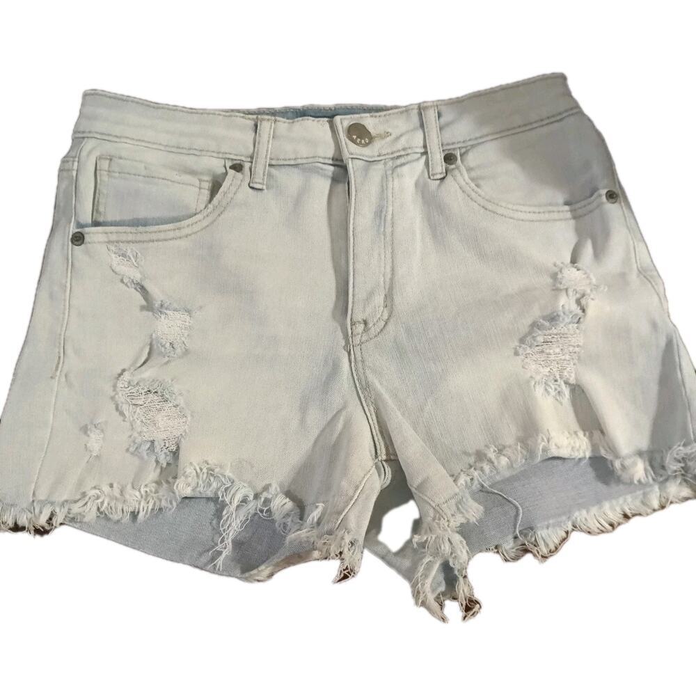 Aeropostle Shorts Flex Effects Super High Rise Midi Sz. 6 Distressed